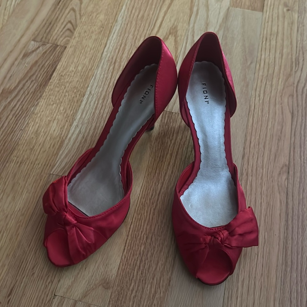 Red dress shoes